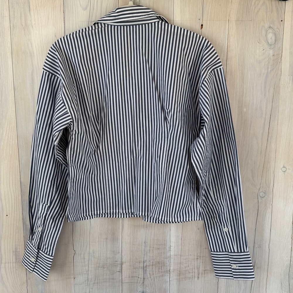 NWT J. Crew Striped Button Down Shirt Size 2 - Picture 6 of 12